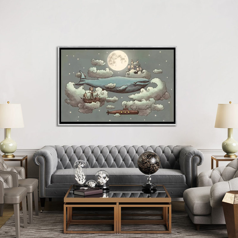 # 1, art sur toile, Encadrement argenté, H 40 po x l 60 po x P 1,5 po