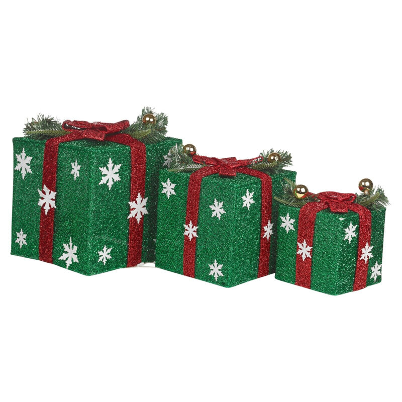 Christmas Religious & Spiritual Decorative Accent, Green/Red