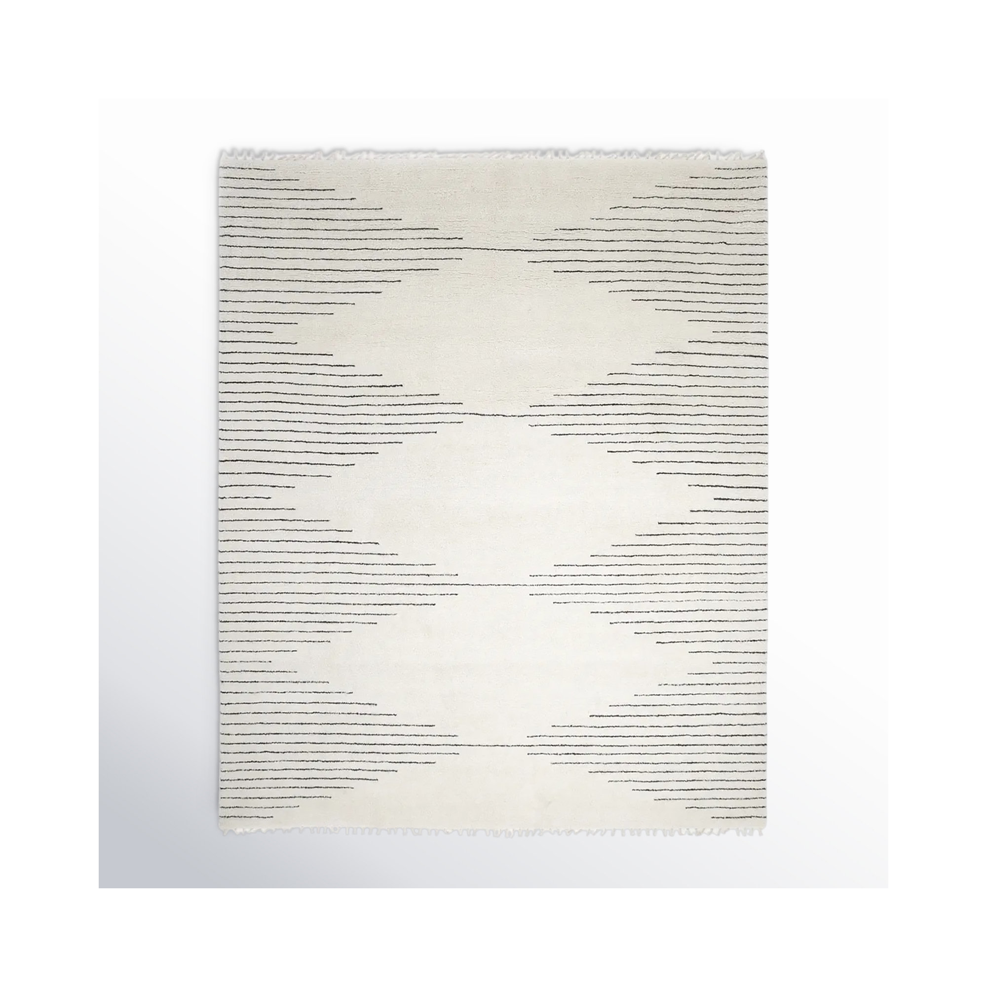 Thurman Handmade Rug, Rectangle 5' x 8'
