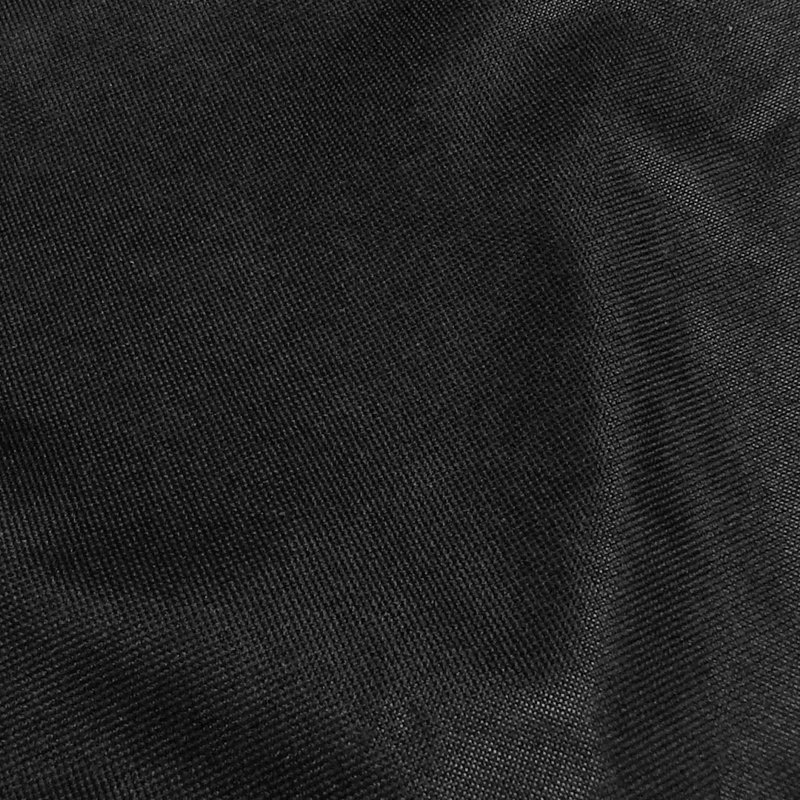 Claire Black Solid Fire Pit Cover with Drawstring Closure, Round 80", Black