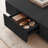 39.4 Inch Solid Wood Square Coffee Table With 2 Drawers, Handcrafted Ash & Oak Fluted Design-617981564-617981553