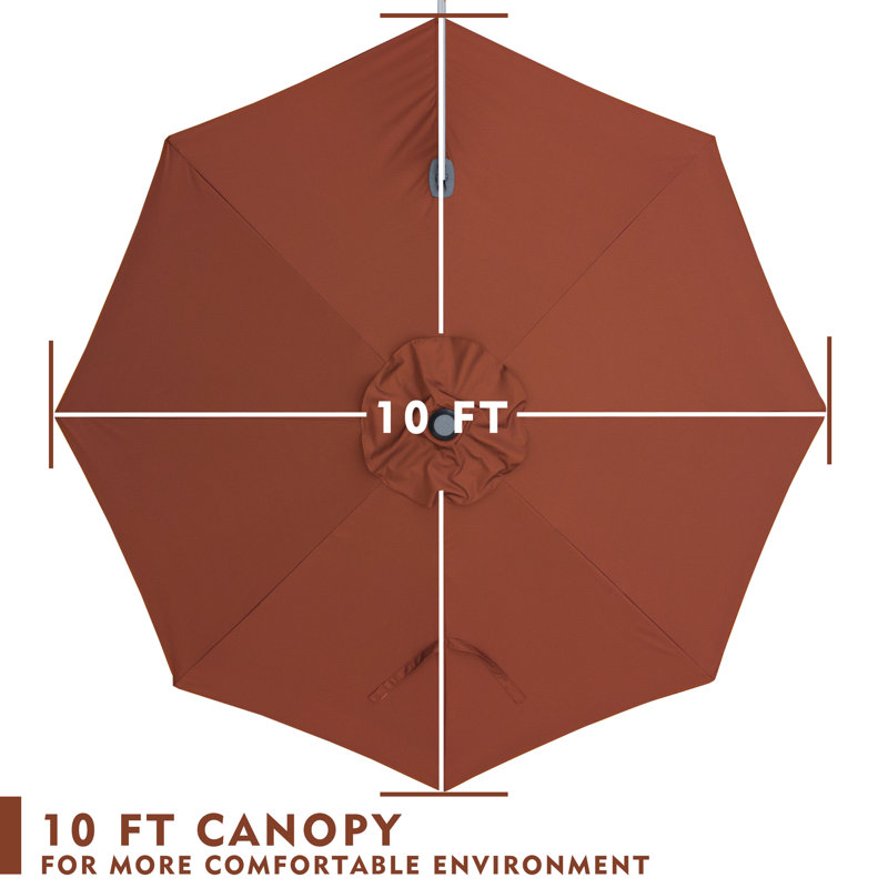 120'' Cantilever Umbrella, Red