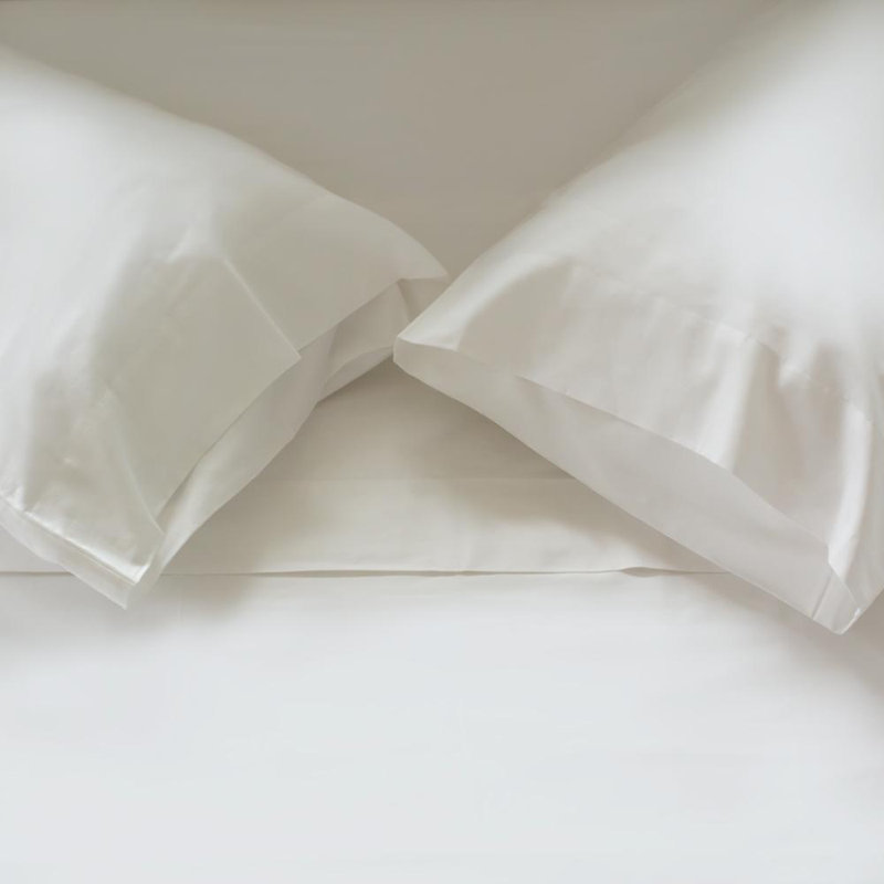 400 Thread Count Long-Staple Cotton Sateen 4pc. Sheet Set, California King, White