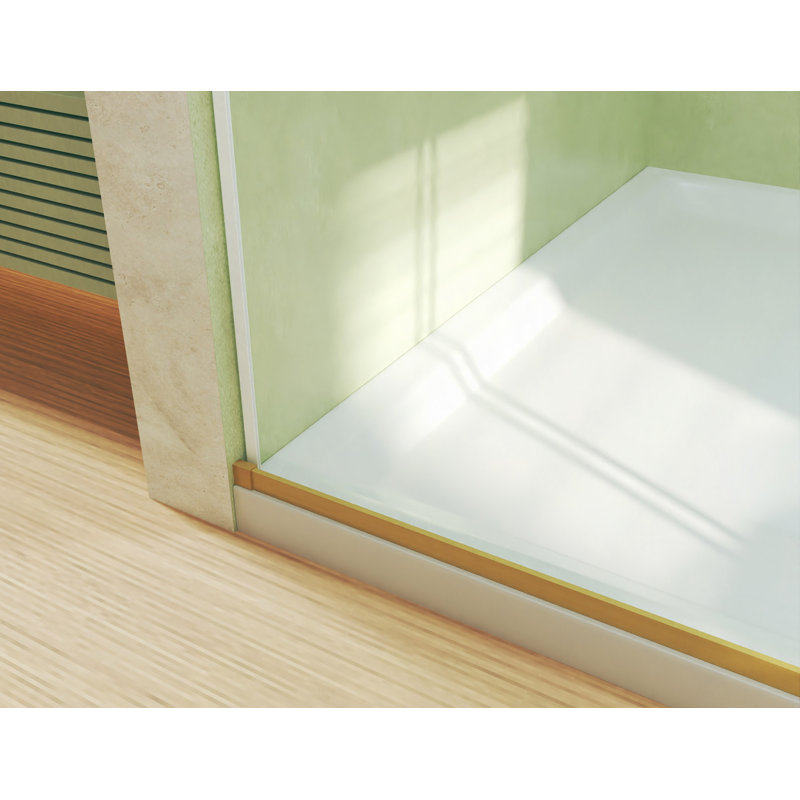 Frameless Double Sliding Shower Door 56-60 "W X 74" H, 5/16 "(8Mm) Tempered Glass, Explosion Proof Film, Stainless Steel Handle, Square Tube Track