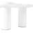 44''w X 25.9''d Cream Coffee Table, White, 1.5'' Thick Tabletop, Easy Assembly, Round Edge, Legs For Balcony Chic Cloud Table In 44''x25.9'', , Assembly Home