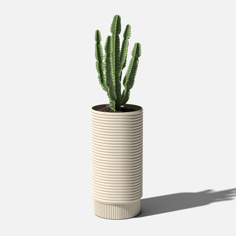Veradek Mod Series Extra Tall Planter, Sand, 1, 28.75" H x 13.75" W x 13.75" D