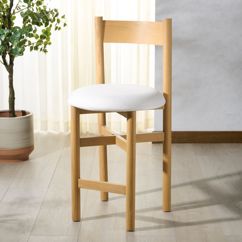 Zoyah Tayla Linen Counter Stool