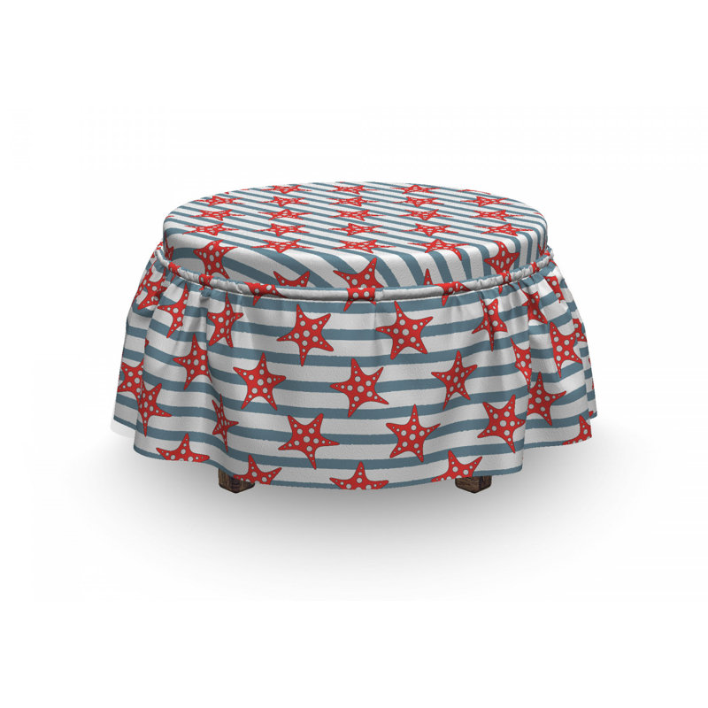 Box Cushion Ottoman Slipcover
