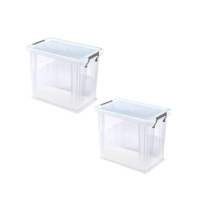 Whitefurze Plastic Storage Tub & Tote