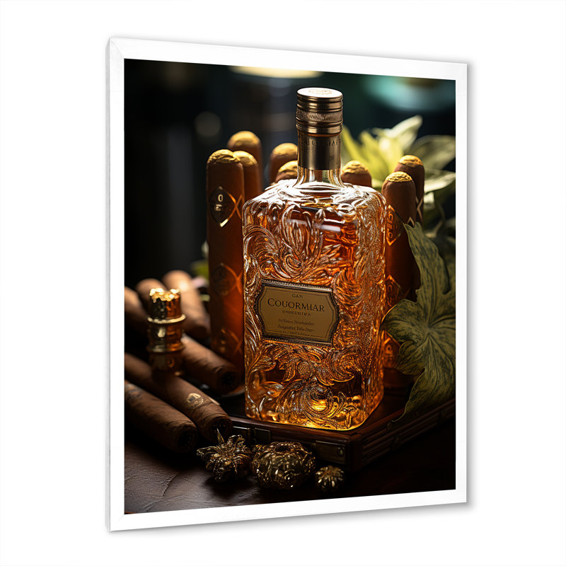 Cuba Cigar Expression III, reproduction d'art sur toile, H 40 po x l 30 po x P 1,5 po, Cadre simple blanc