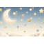 Papier peint lune avec étoiles-684581166-684581155