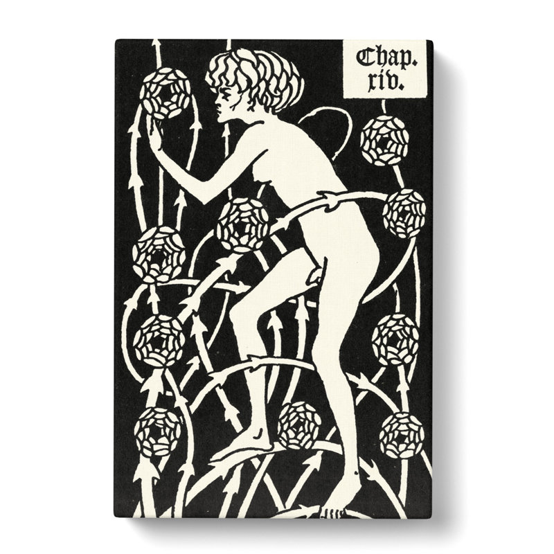 Hermaphroditus by Aubrey Beardsley - Wrapped Canvas Painting, 50cm H x 35cm W x 3cm D