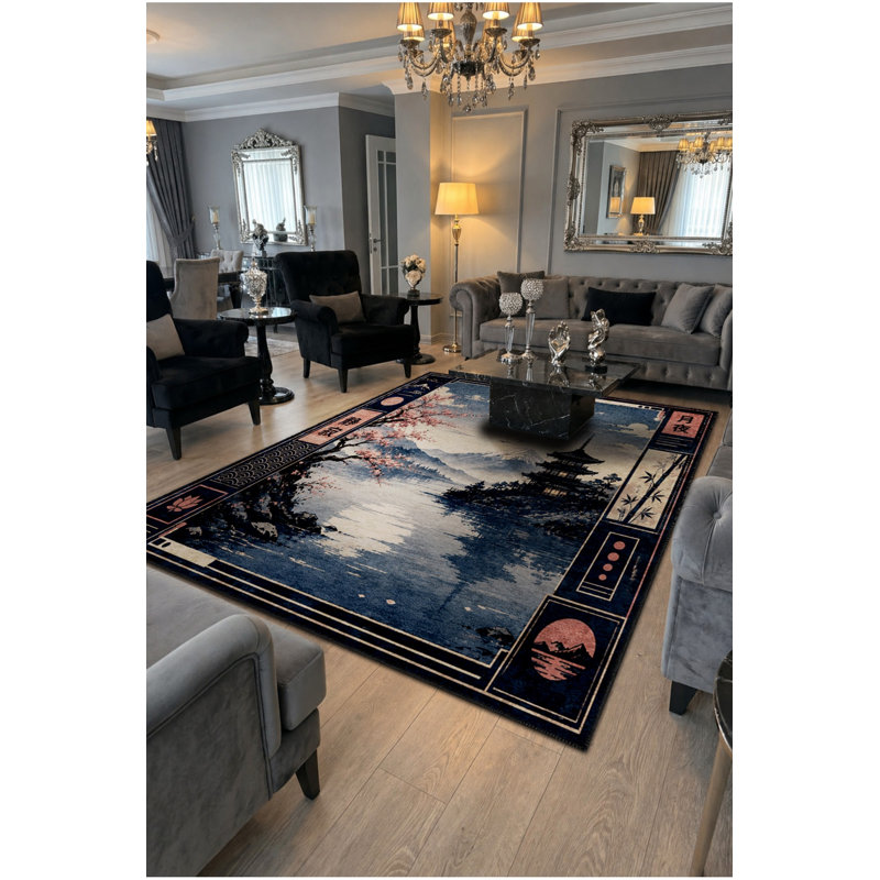Tapis tissé à la crème Mosso, 4'11" x 7'7"