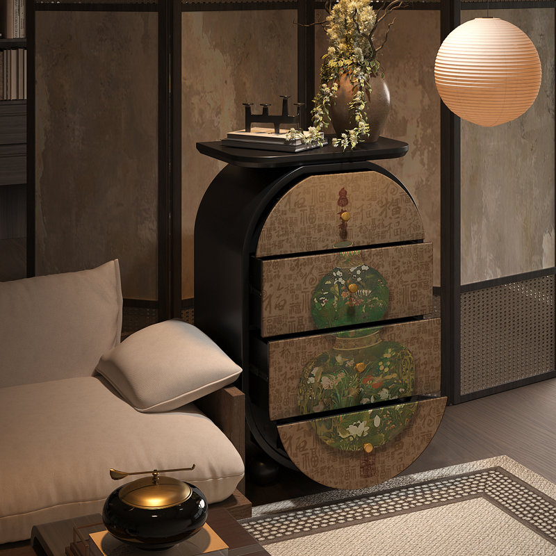 Armoire de rangement multifonctionnelle de style rétro