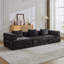 Compression Sofa,Convertible Floor Sofa Bed With Fixed-Shape Frame, Boneless Modular Sectional Sofa,No Assembly Required,Chenille Fabric-211657759