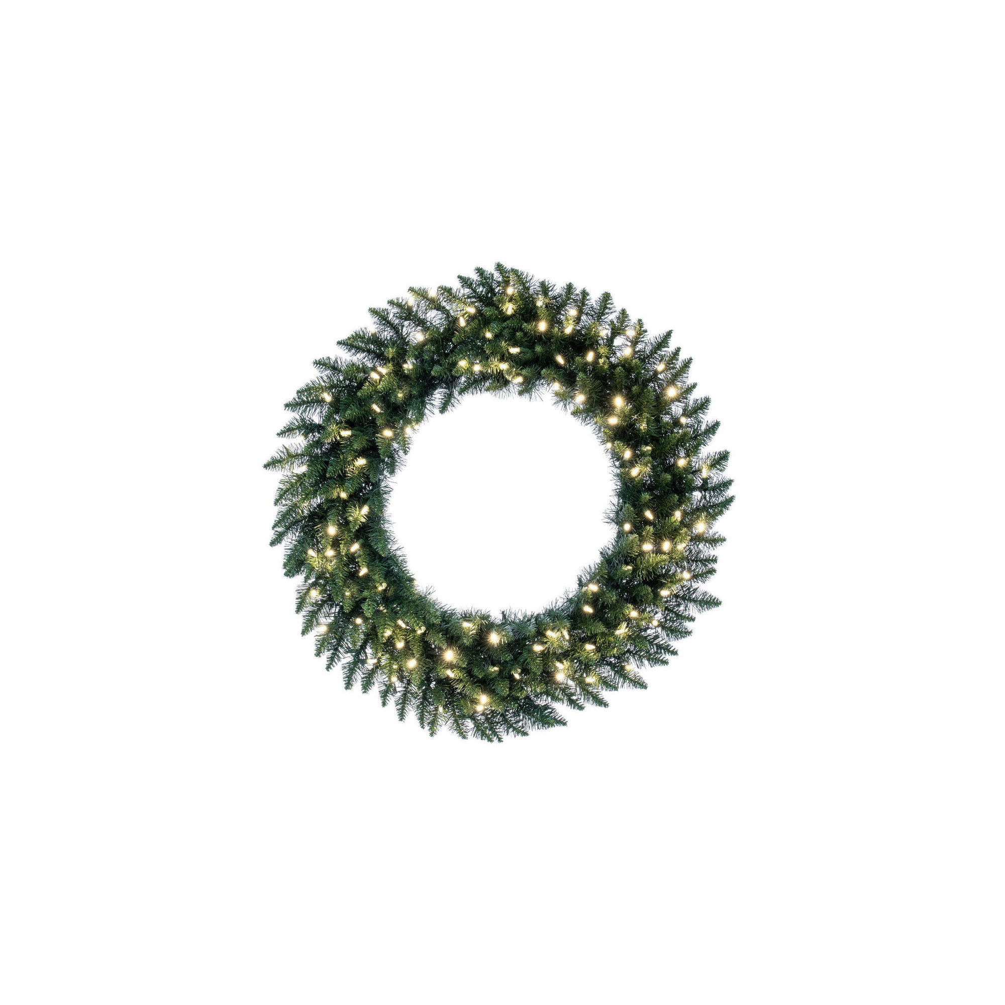 Peabody Artificial Fir Wreath,  Warm Clear, 36"