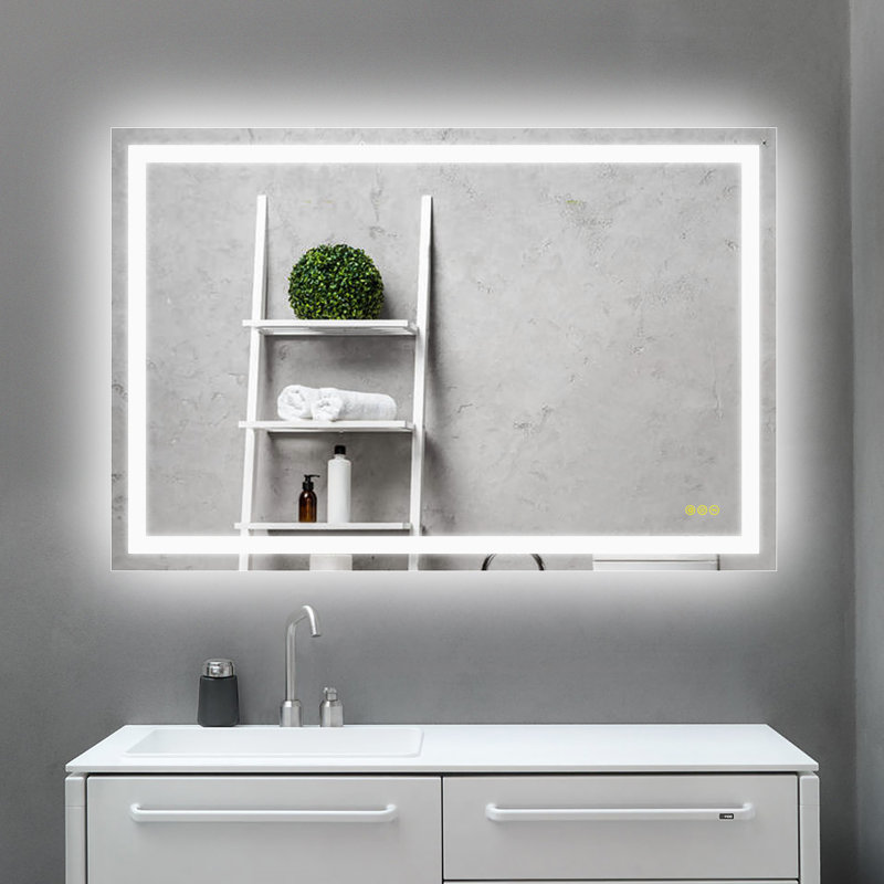 Miroir de salle de bain Amirie, Rectangle 24 po x 36 po