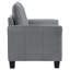 Fauteuil d'appoint rembourré à accoudoirs roulés