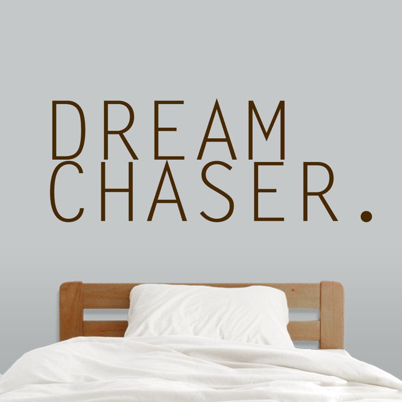 Text & Numbers Non-Wall Damaging Wall Decal, Chocolate Brown