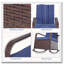 Chaise berçante inclinable réglable en PE avec coussins Outsunny-727832072