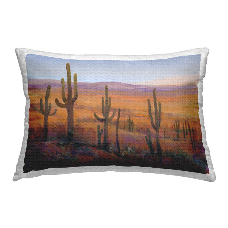 Coussin décoratif d'extérieur Canyon Cactus par Tim Otoole