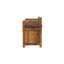 Banc de rangement avec siège en cuir brun Oakish