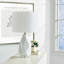 23 po. Cristal de céramique blanche moderne pour chambre à coucher, salon, table de chevet, table de chevet, lampes de table simples avec abat-jour tambour en lin-2068342409