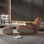 Chaise berçante décontractée avec repose-pieds Home Home-112495820