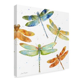 Trademark Art Jean Plout Dragonfly Bliss 1 On Canvas by Jean Plout ...