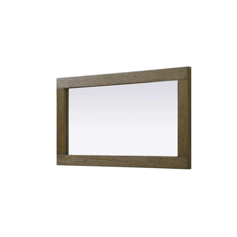 Miroir Noah 18 x 32, 32 po x 18 po, Noisette chêne, Rectangulaire