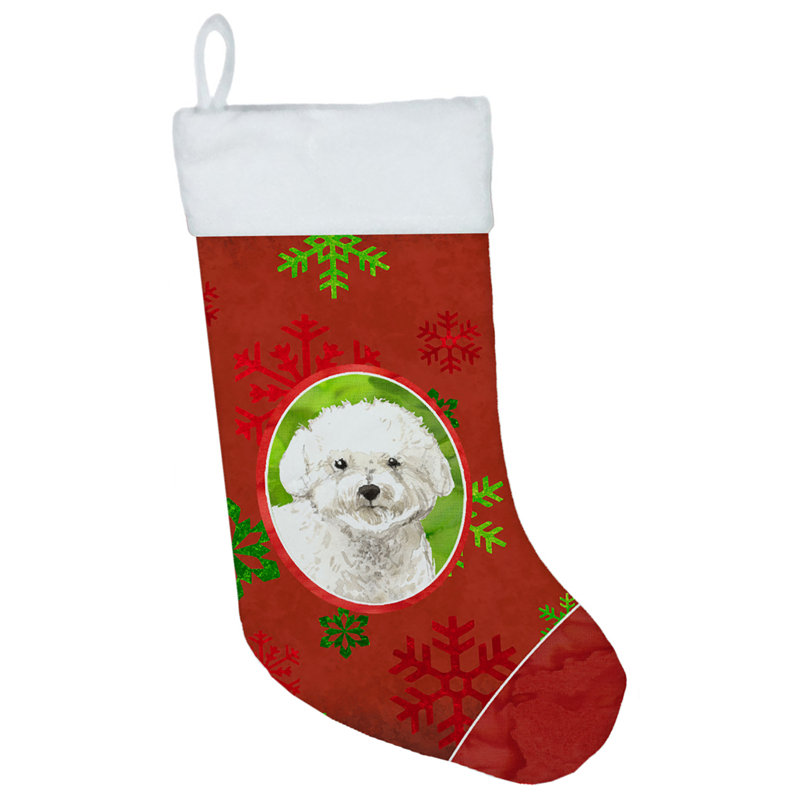 Chaussette de Noël, Bichon frisé