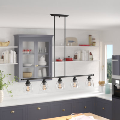 Bargas 5-Light Dimmable Linear Pendant