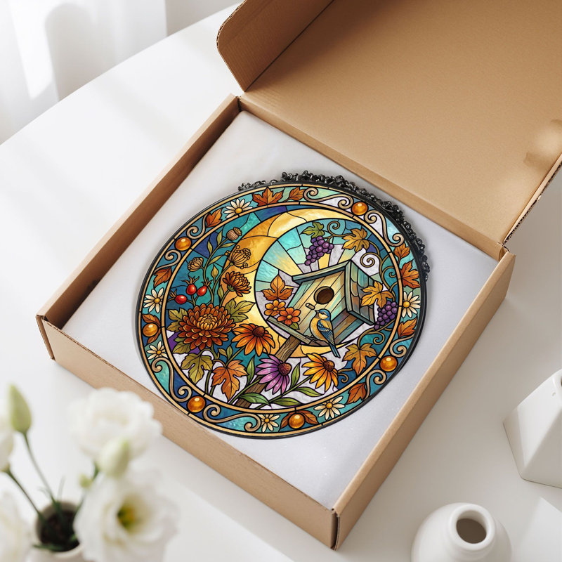 Panneau de vitrail vitrail, H 12 po, 12"H