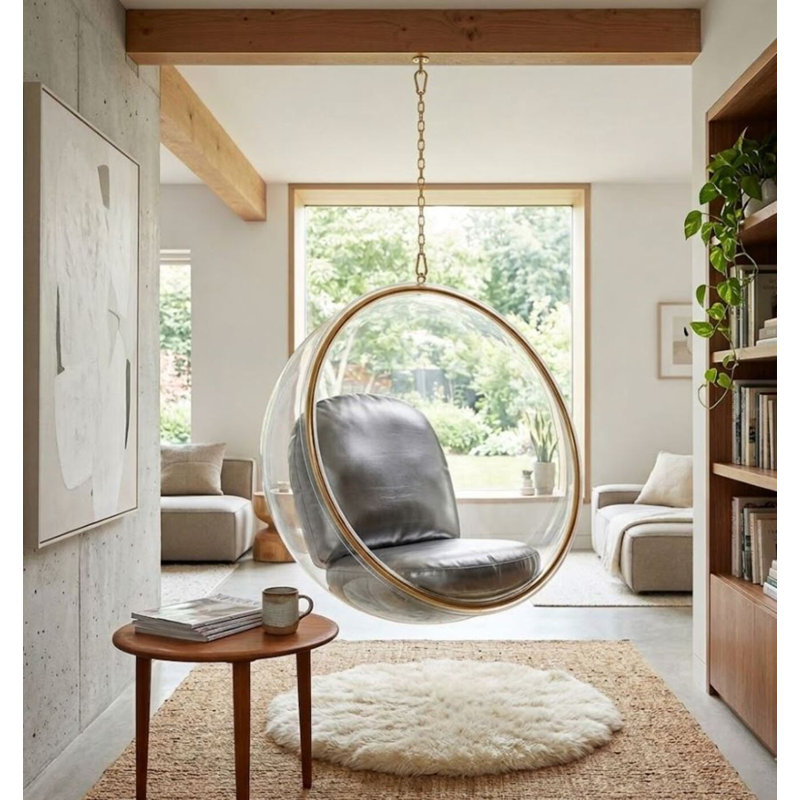 Chaise Wernick, Blanc / argent