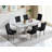 Modern 68.11" Faux Marble Dining Table Set , White Marble Dining Table with Velvet Dining Chairs, Dining Room Table and Chairs Set, Luxury Dining Table Set for Kitchen Dining-975803909-975803931-975803928