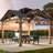 Biscayne 12 Ft. W x 12 Ft. D Solid Cedar Wood Peak Hard Top Gazebo with Galvanized Steel Roof