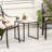 Aubriauna Square Glass Outdoor Side Table