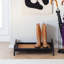 Support à bottes en bois massif de qualité supérieure avec tapis en fibre de coco naturelle - Rangement pour chaussures-2136742178-2136742191-2141137374