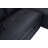 84.5"W Black PVC Fabric Sleeper Sectional With USB Charger, Cupholders, Storage Arms