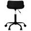 Mobilier de bureau contemporain - Chaise de bureau rembourrée en mousse, aspect cuir noir, hauteur réglable.