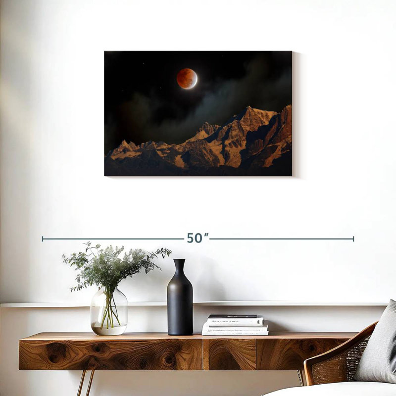 Oberle Himalayan Lunar Eclipse, 20" H x 30" W