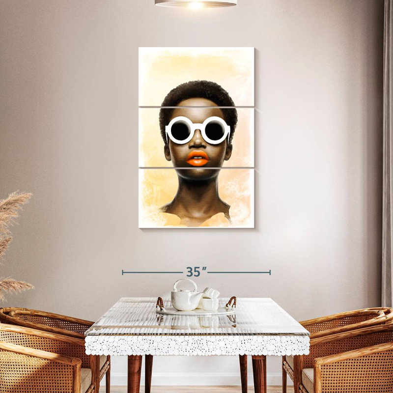Leisha African Lady, 65" H x 42" W