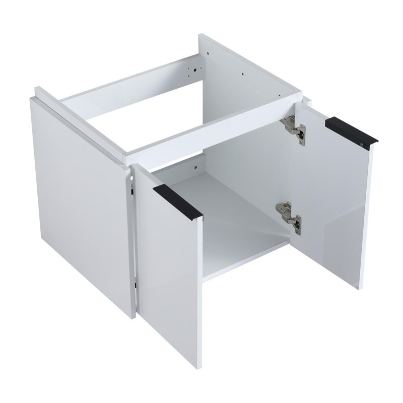 Ensemble de meuble-lavabo double mural 60 po Dilek