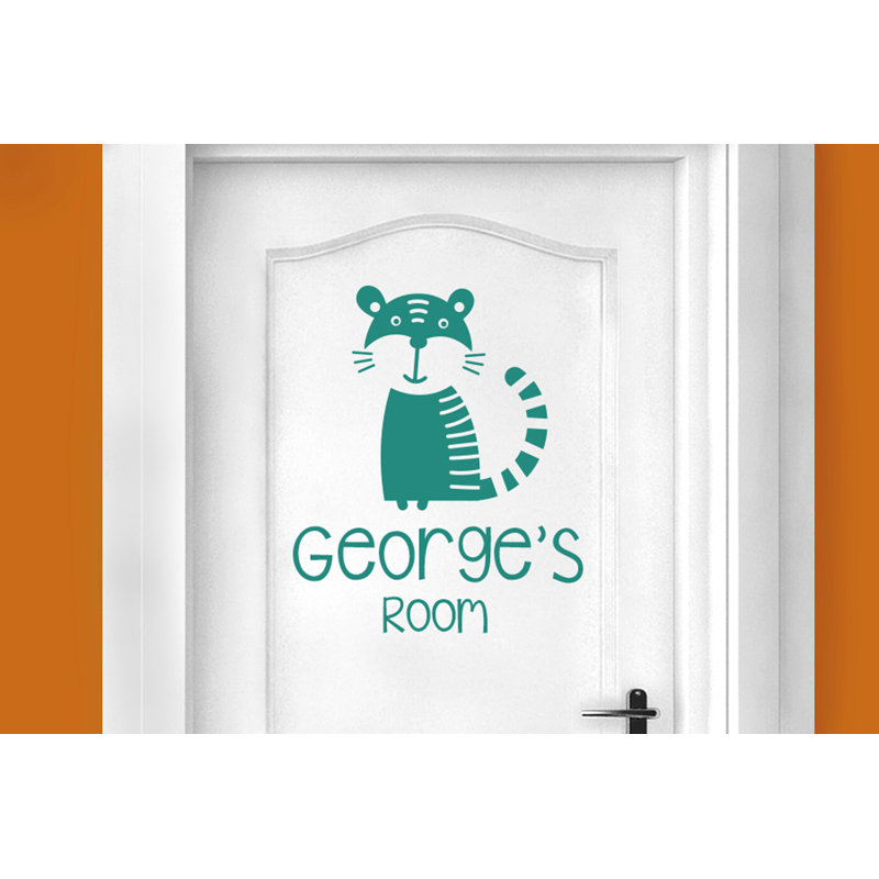 Animals Wall Decal, Aqua Green