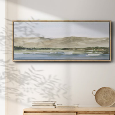 Desert Mountains I- Framed Canvas