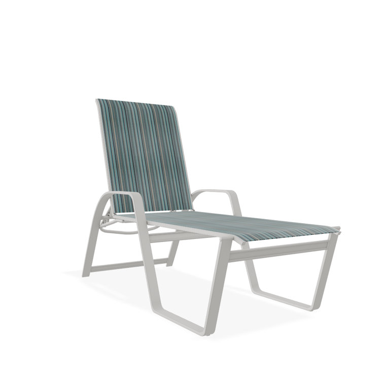 Holna Outdoor Rust-Resistant Metal Chaise Lounge