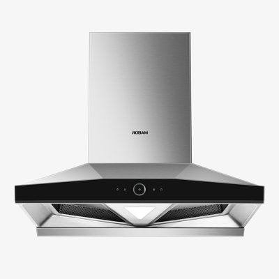 ROBAM Chimney Series 36" Wall Mount/Island Range Hood - 1500 CFM，Dual-Vent Design,Auto-Adjust Speed Control,Al Gesture Control,Soft LED Light, BLDC motor 88H3S