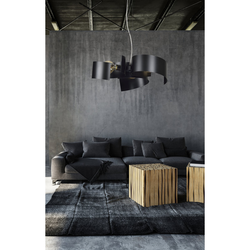 Carousel 3 - Light Unique/Statement Pendant, Black