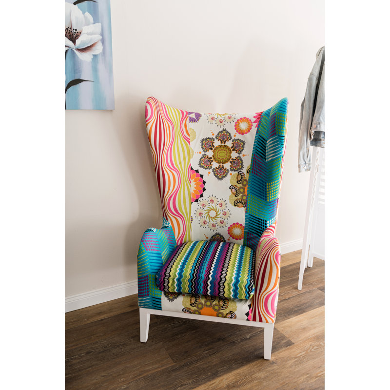 Velez Upholstered Wingback Chair