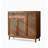 Solid Wood Rope-Woven Storage Shoe Cabinet